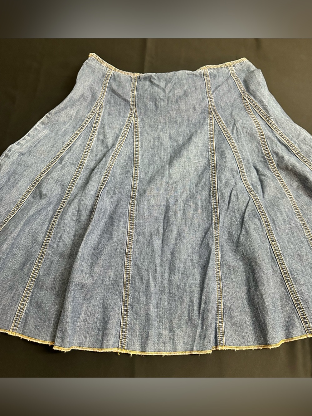 GAP Blue Flared Jean Skirt